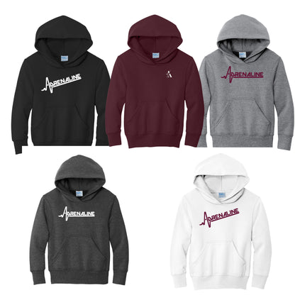 Youth - Hooded Sweatshirt - (Adrenaline Baseball)