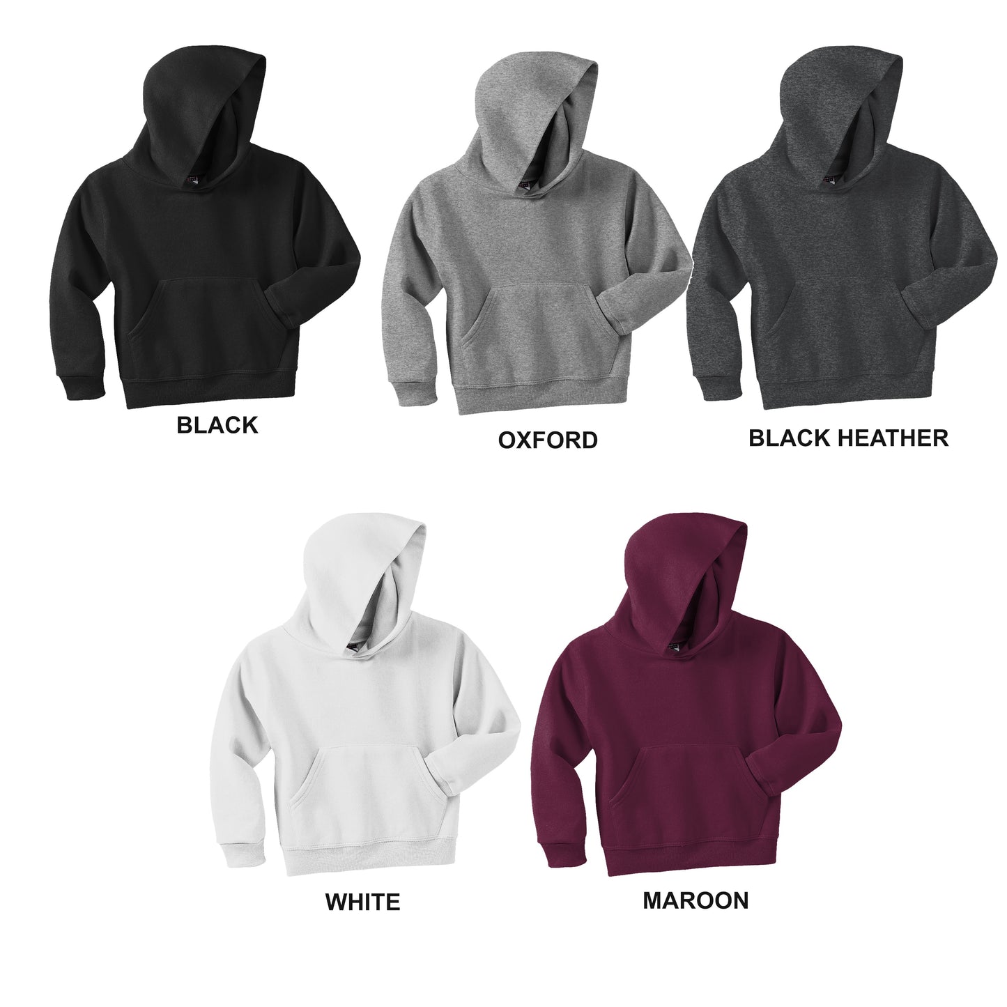 Youth - Unisex Core Fleece Hooded Sweatshirt- (Diablas)