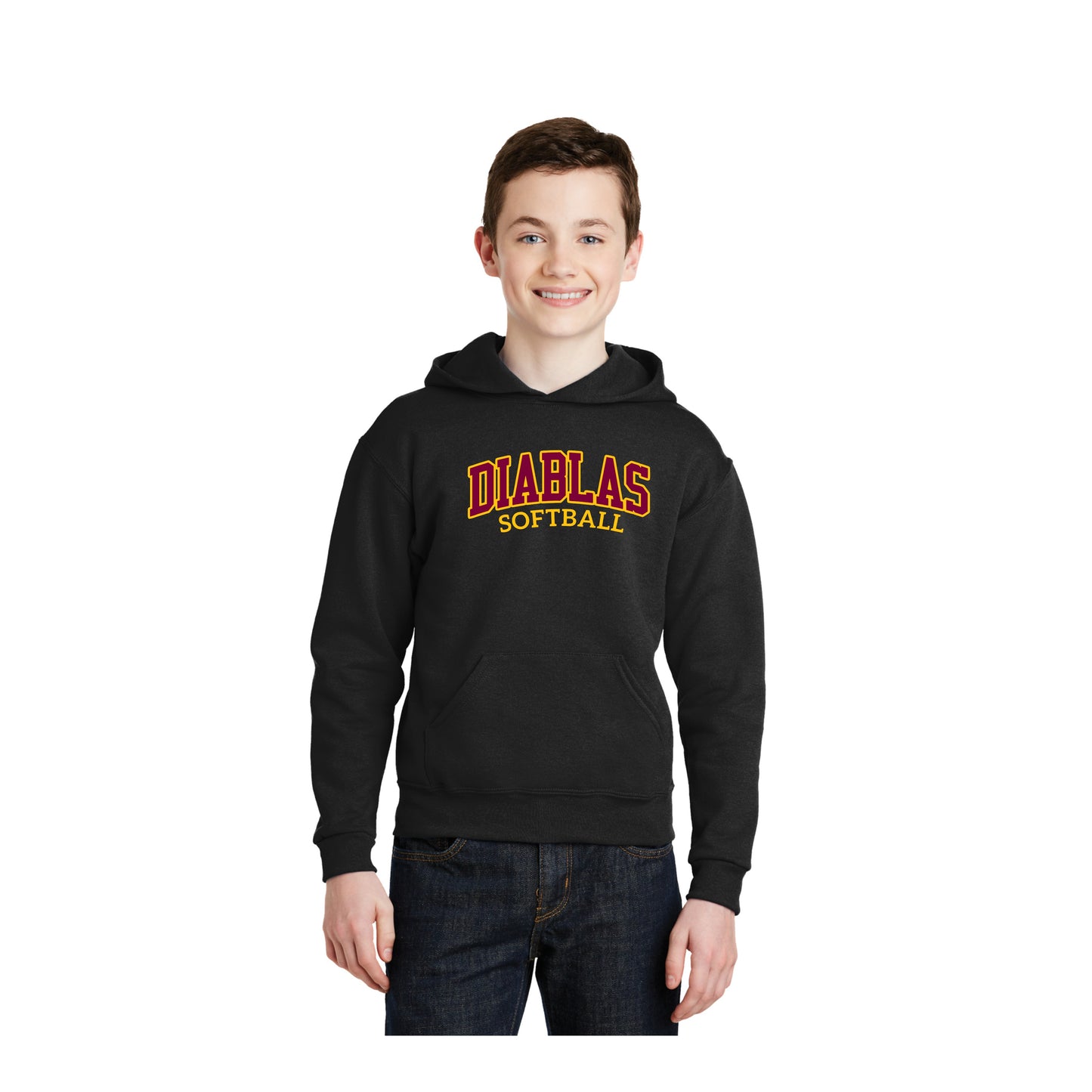 Youth - Unisex Core Fleece Hooded Sweatshirt- (Diablas)